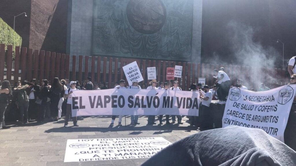 Protesta a favor del vapeo