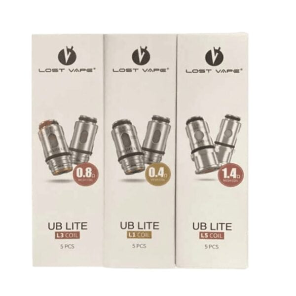 Lost Vape UB Lite L1,L3,L5 Coil 0.8, 0.4, 1.4 ohm