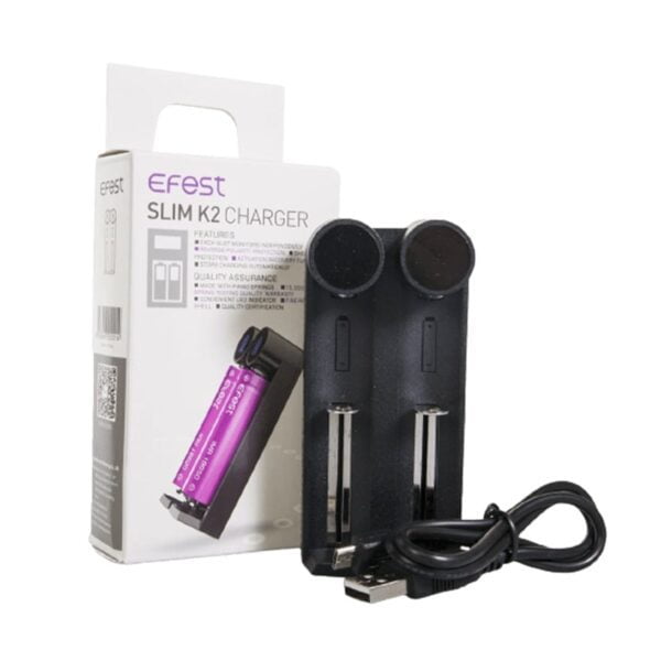 Efest Slim K2 Charger Box content