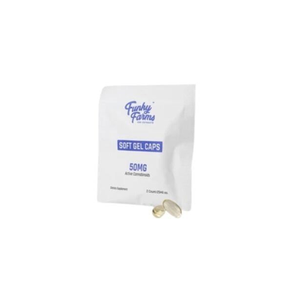 Funky Darms Daily Dose CBD Gel Caps 50MG (2 Capsules)