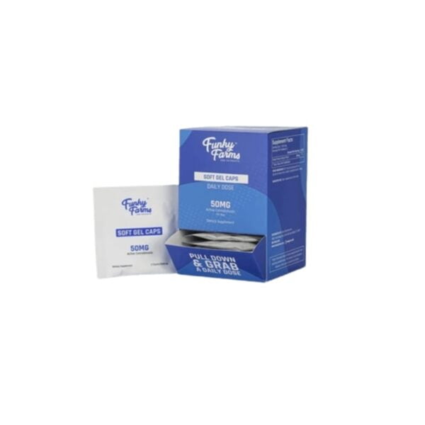 Funky Darms Daily Dose CBD Gel Caps 50MG (2 Capsules) Box