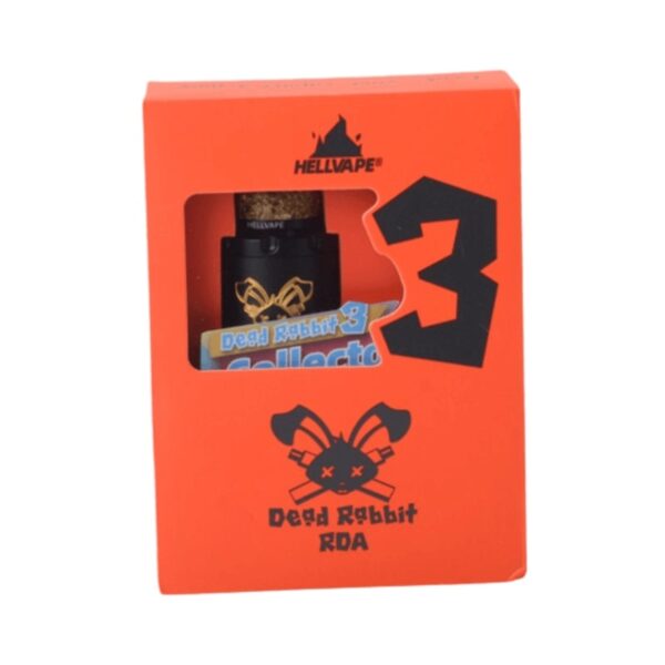 HellVape Dead Rabbit 3 RDA Black Gold Box