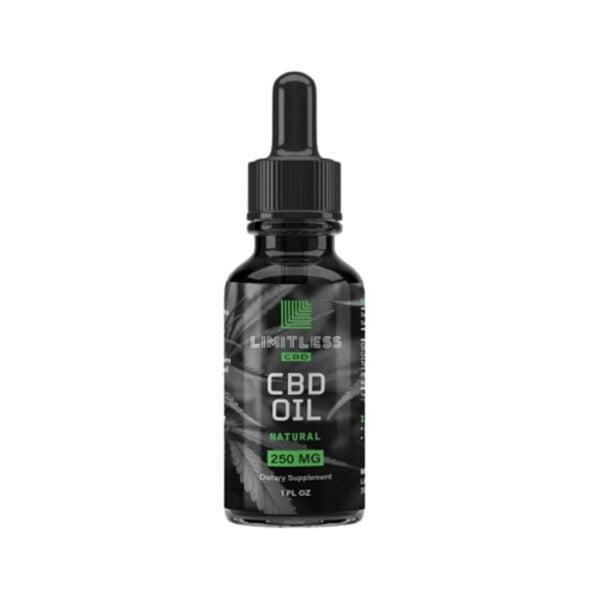 Limitless Natural CBD Isolate Oil Wellness Drops Tincture 1oz 250MG