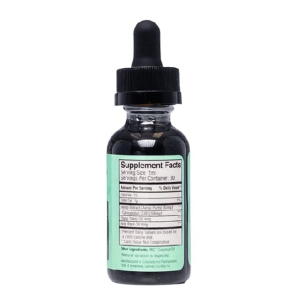 Pachamama Create Ylang Ylang Holy Basil CBD Tincture 30ml-750MG Back