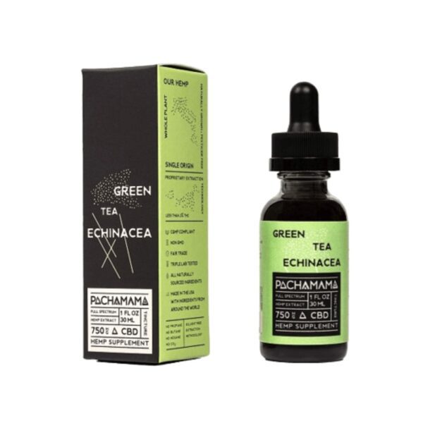 Pachamama Recover Green Tea Echinccea CBD Tincture 30ml 750MG