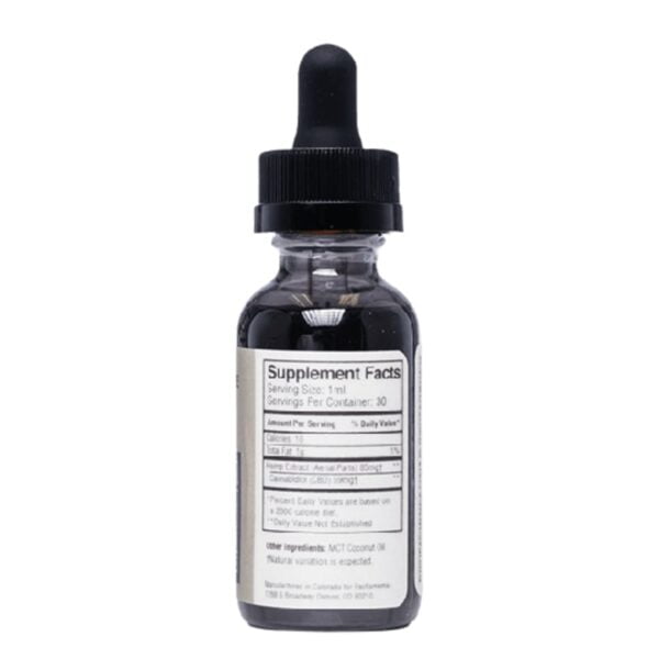 Pachamama The natural CBD Tincture 30ML 750MG Back