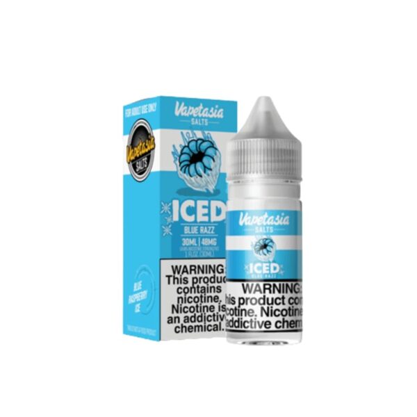 Vapetasia FREE NICOTINE SALT Blue Razz Iced 30ML 48MG