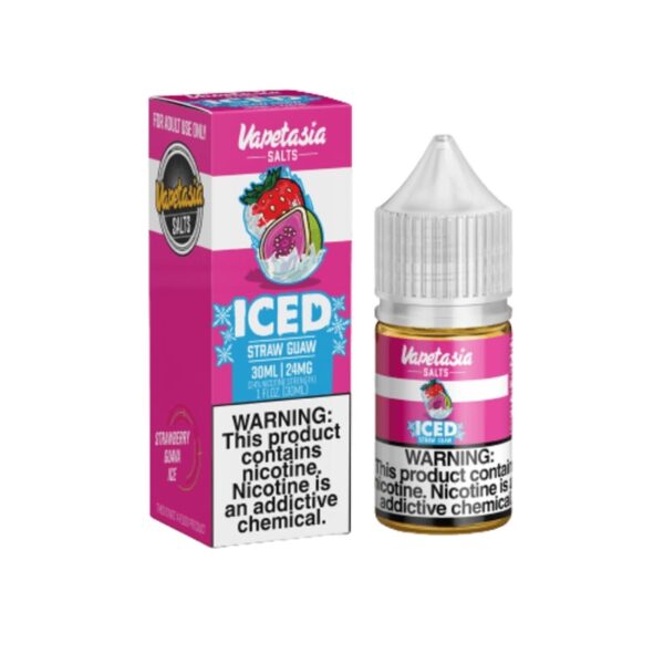 Vapetasia FREE NICOTINE SALT Straw Guaw Iced 30ML 24MG