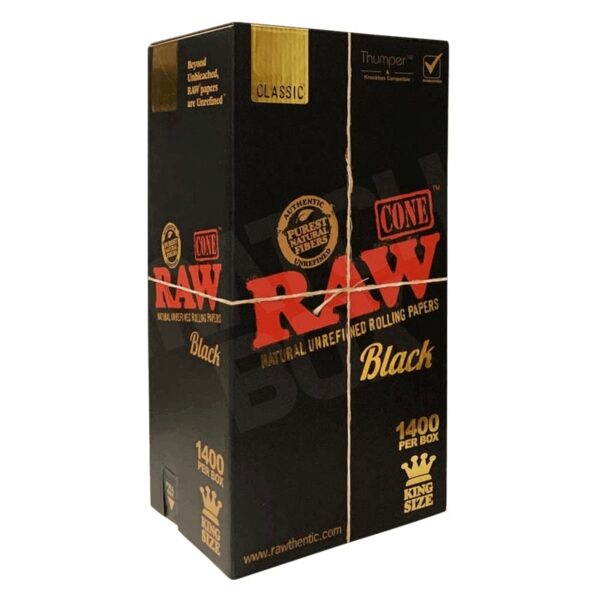Raw Classic Black Bulk King Size 4.331 in 1400