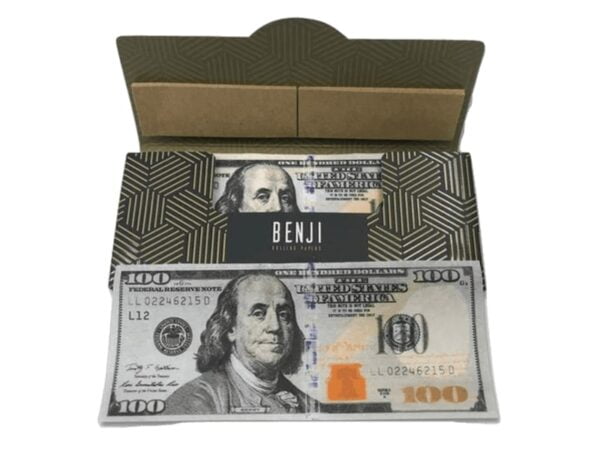 Benji Rolling Paper Booklets (Box of 24) Open Booklet and paper