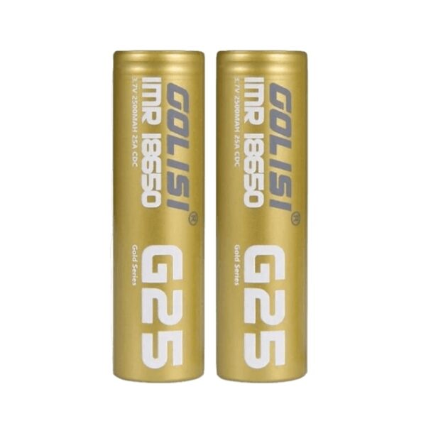 Golisi G25 2500mAh 20A 18650 Dos piezas