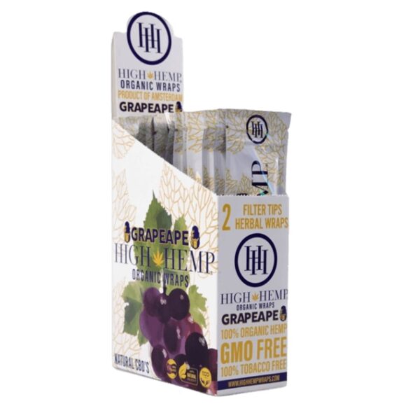 High Hemp Organic Blunt Wraps Grape
