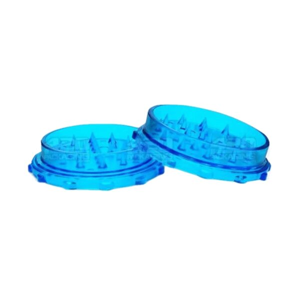 2 PIECE 70MM ASSORTED LIGHT PLASTIC GRINDERS 100 per BOX Blue Open 2
