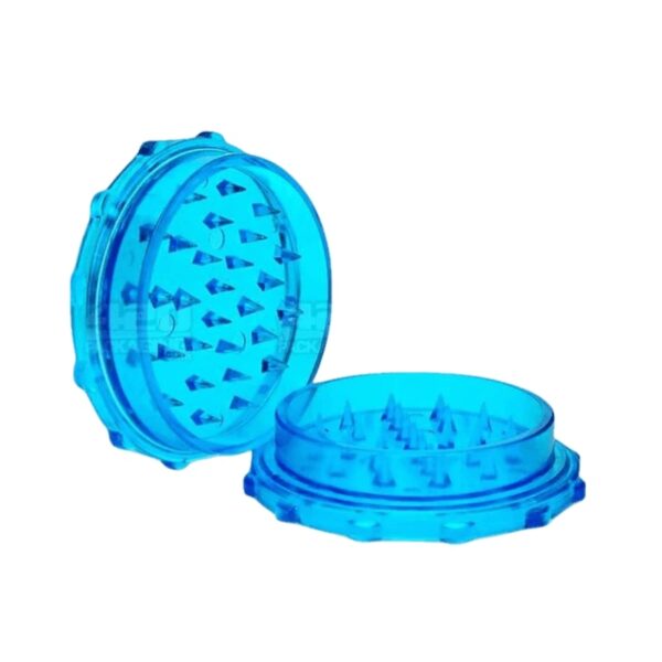 2 PIECE 70MM ASSORTED LIGHT PLASTIC GRINDERS 100 per BOX Blue Open