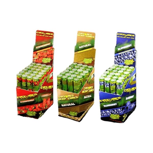 CYCLONES HEMP CONES 24 PER BOX