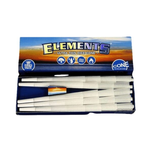 ELEMENTS 109MM KING SIZE CONES 40-PACK Open Box