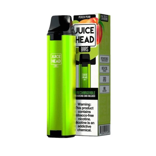 Juice Head Bars 3000 Puff 50MG Free Nicotine Disposable Peach Pear