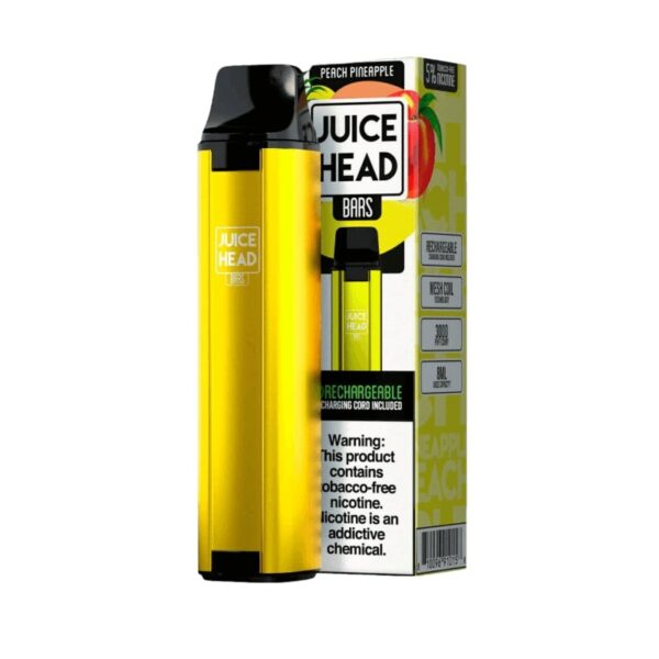 Juice Head Bars 3000 Puff 50MG Free Nicotine Disposable Peach Pineapple