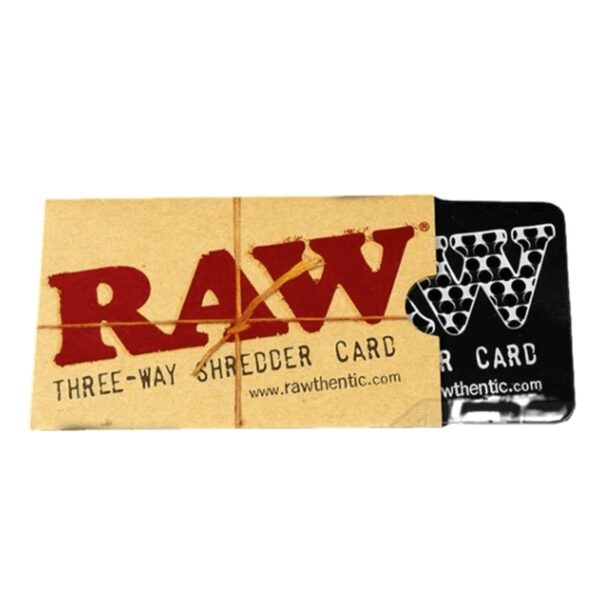 RAW POCKET SIZE METAL SHREDDER CARD Single