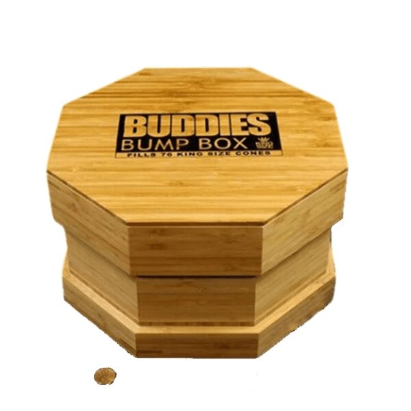 Buddies Wood Bump Box King Size Pre roll filling device Individual cerrado