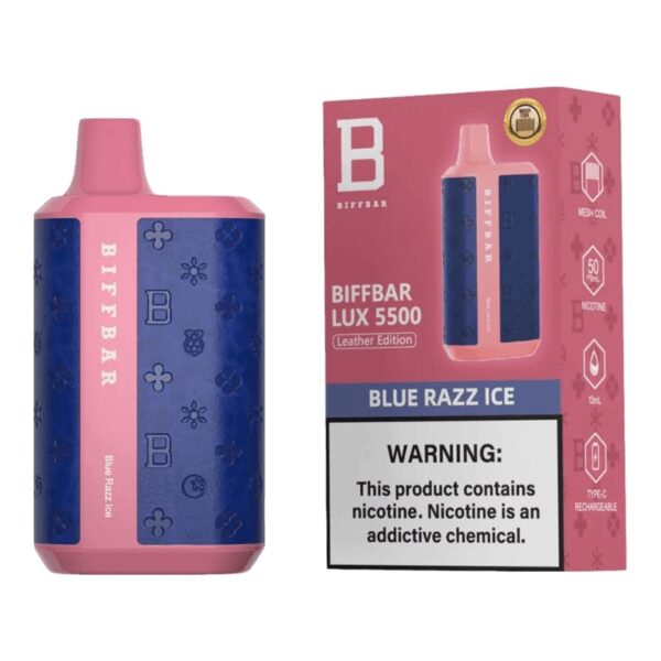 BiffBar Lux 13 ML 5500 PUFFS Desechable Blue Razz ICE