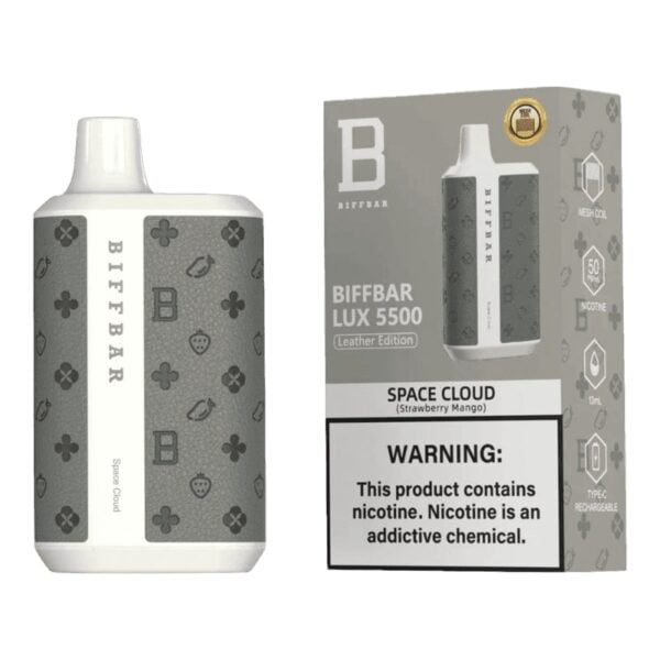 BiffBar Lux 13 ML 5500 PUFFS Desechable Space Cloud (Strawberry Mango)