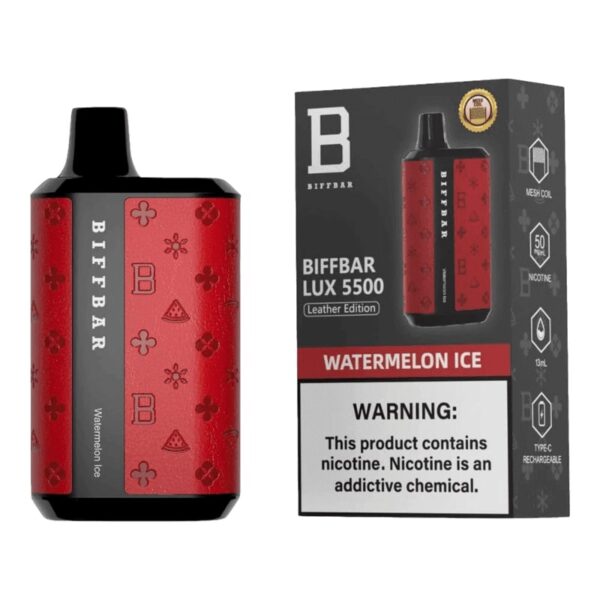 BiffBar Lux 13 ML 5500 PUFFS Desechable Watermelon ICE