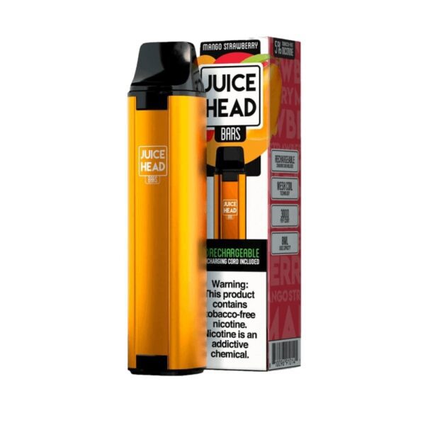 Juice Head Bars 3000 Puff 50MG Free Nicotine Disposable Mango Strawberry