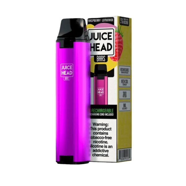Juice Head Bars 3000 Puff 50MG Free Nicotine Disposable Raspberry Lemonade