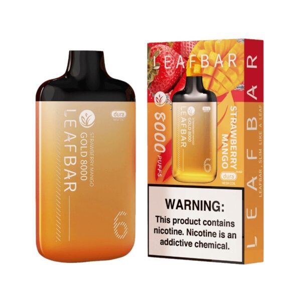 Leaf Bar Gold 8000 Puffs Desechable Strawberry Mango