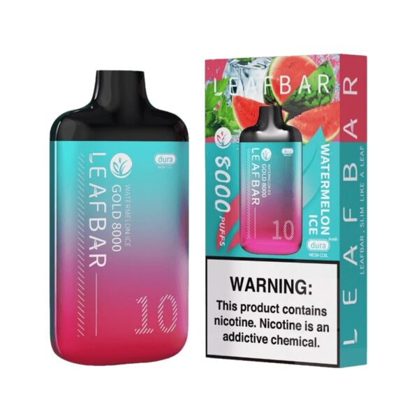 Leaf Bar Gold 8000 Puffs Desechable Watermelon ICE