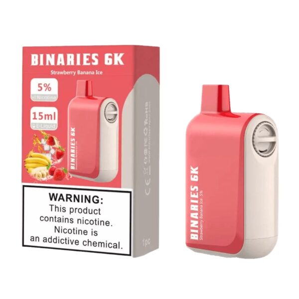 Horizon Binaries 6K 6000 Puff Desechable Strawberry Banana ICE