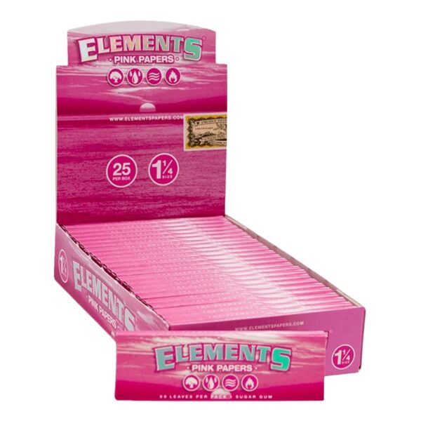Elements - Ultra Rice Pink Papers 1 1/4 Display con 25