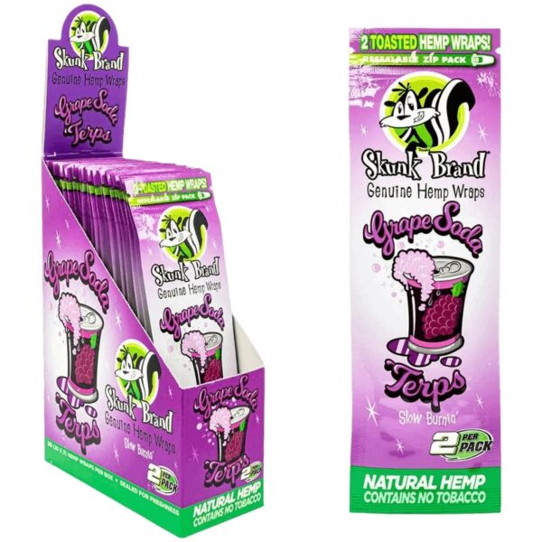 Skunk Hemp Wraps Grape Soda