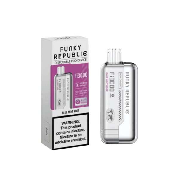 Funky Republic Fi3000 3000 Puffs Desechable Blue Mint Rose