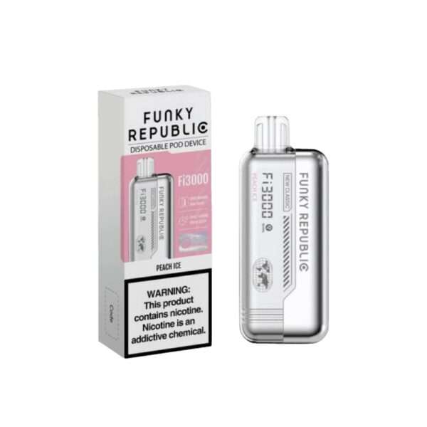 Funky Republic Fi3000 3000 Puffs Desechable Peach Ice