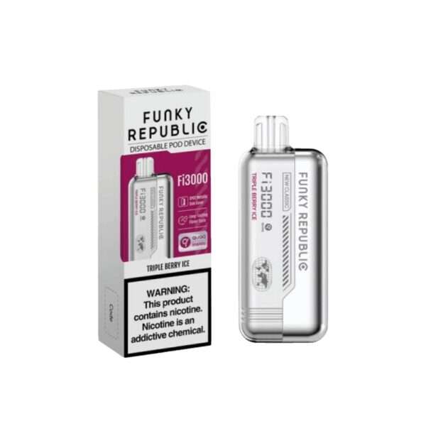 Funky Republic Fi3000 3000 Puffs Desechable Triple Berry ICE