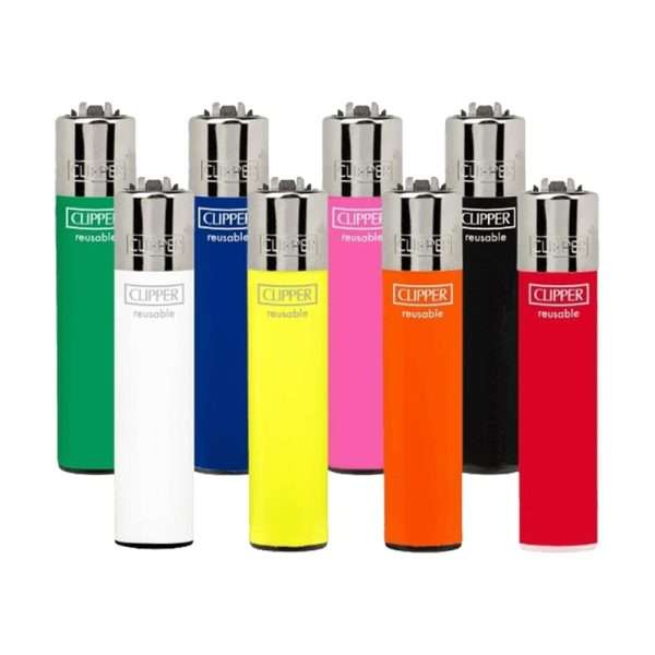 ENCENDEDOR CLIPPER JET FLAME SHINY SOLIDS Single