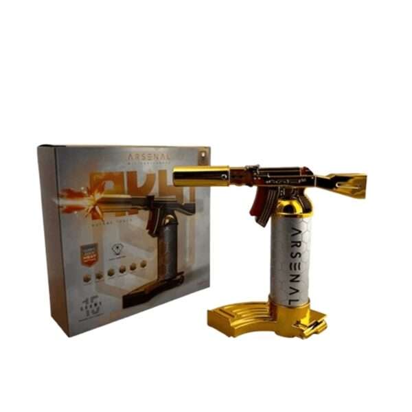 SOPLETE ARSENAL CON DISEÑO AK DORADO