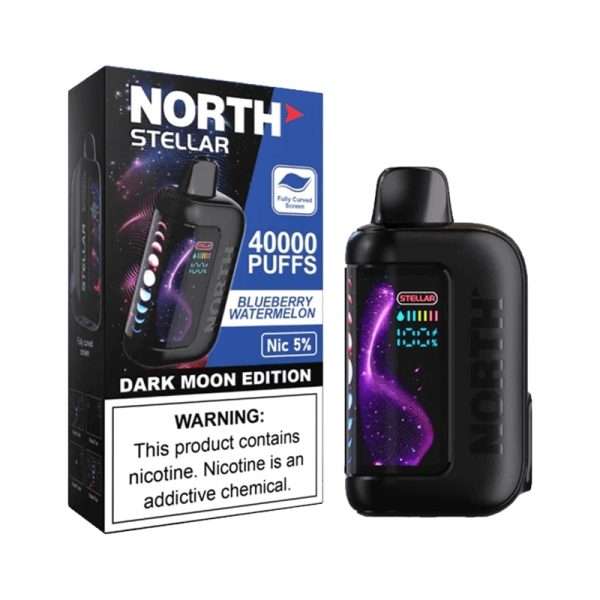 North Stellar Dark Moon Edition 40K Puffs desechable Blueberry Watermelon